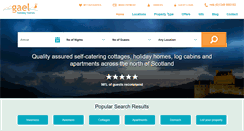 Desktop Screenshot of gaelholidayhomes.co.uk